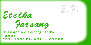 etelka farsang business card